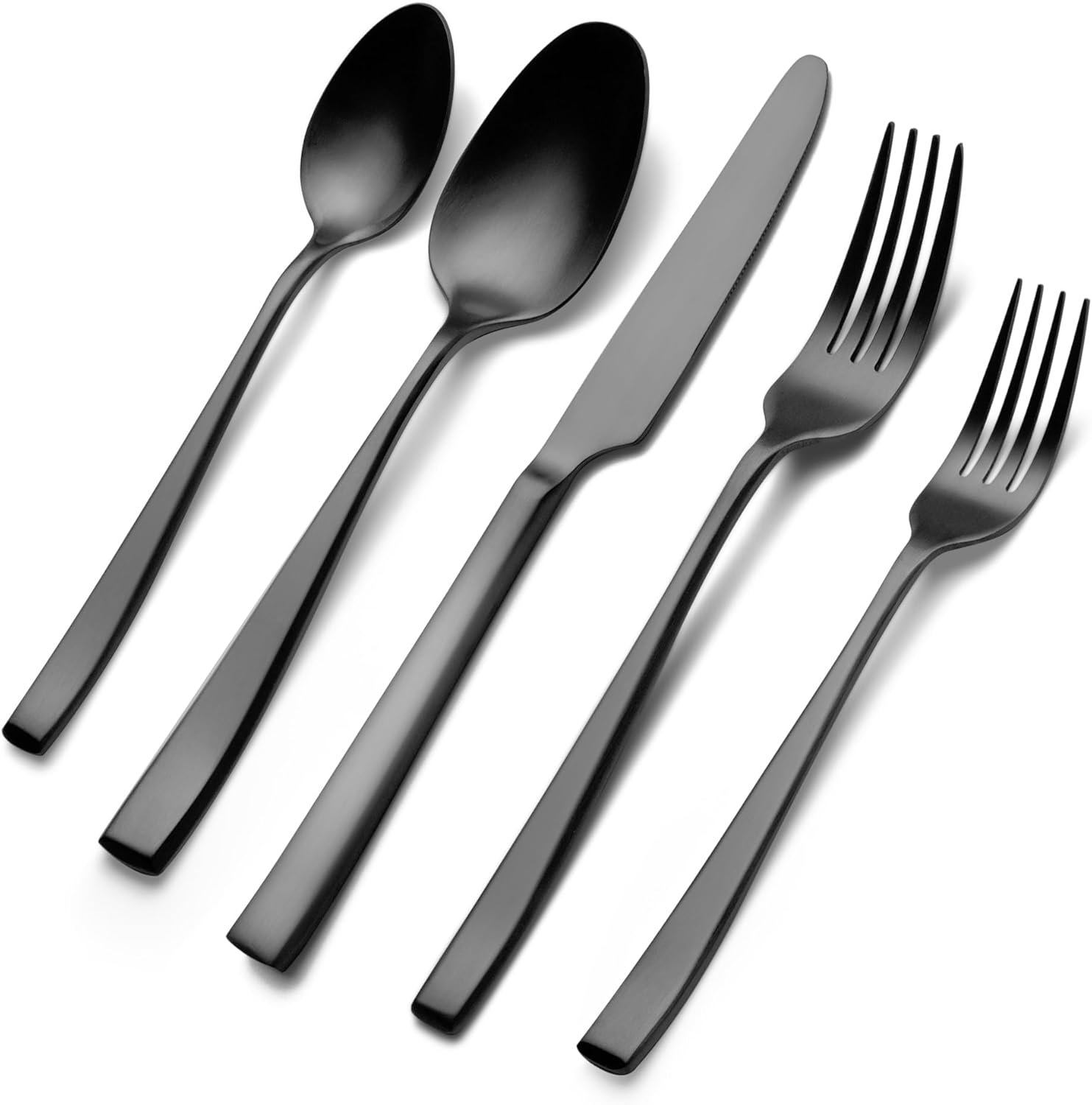 Hokku Designs Silverware Set, 40-Piece Premium Stainless